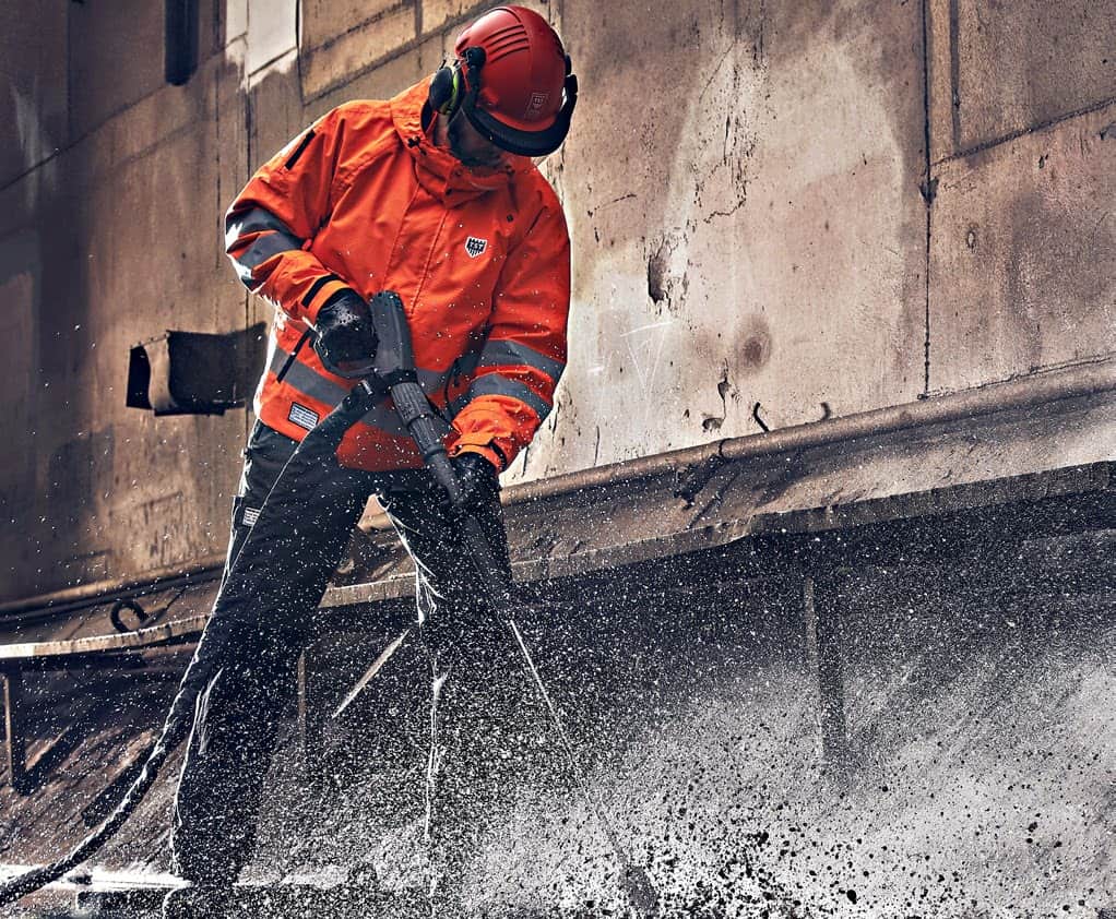 Industrial high-pressure cleaning pump unit